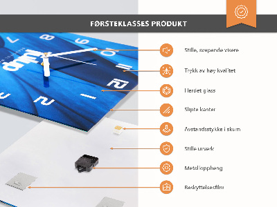 Négyszögletes üvegóra vízszintesen Kávébabok