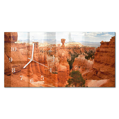 Négyszögletes üvegóra vízszintesen Bryce-kanyon