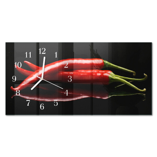 Téglalap alakú vízszintes üvegóra Csípős paprika