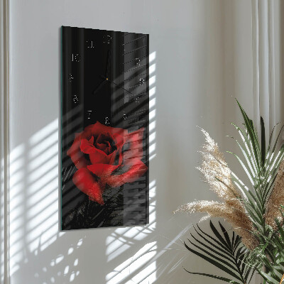 Függőleges üvegóra Rózsa
