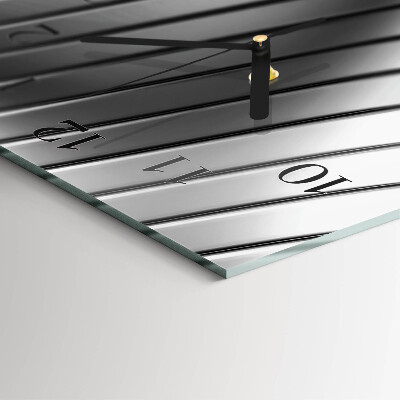 Négyszögletes fali üvegóra Hullám