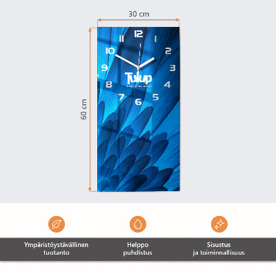 Négyszögletes fali üvegóra Virágmező
