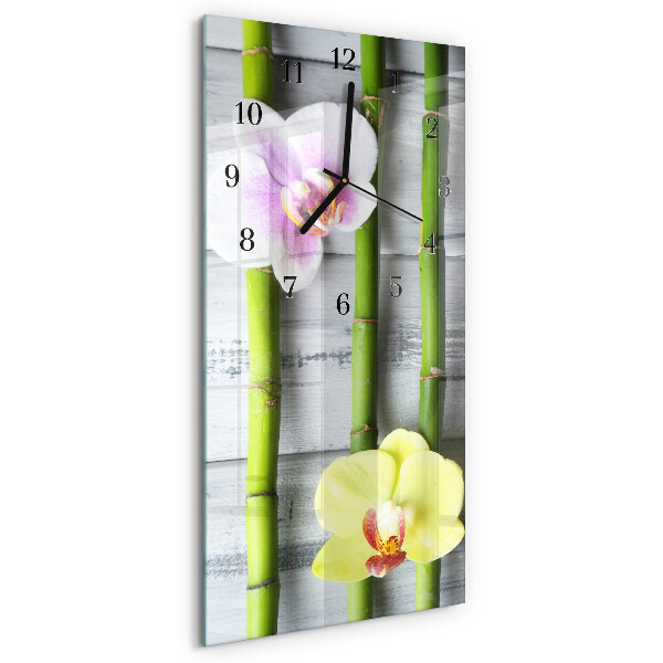 Függőleges üvegóra Orchidea bambusz