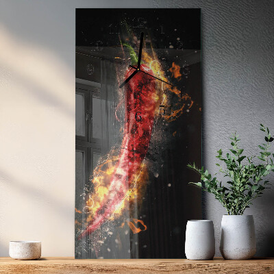 Függőleges üvegóra Csípős paprika