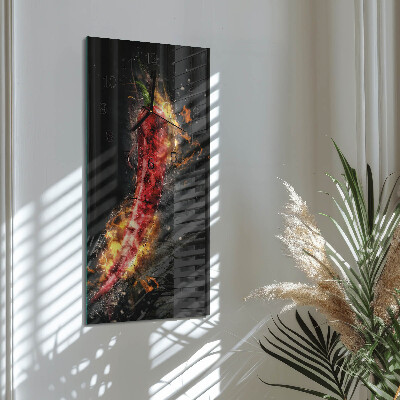 Függőleges üvegóra Csípős paprika