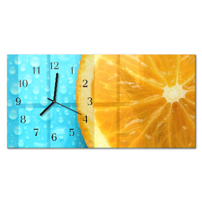 Téglalap alakú vízszintes üvegóra Narancs citrus