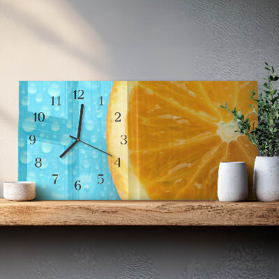 Téglalap alakú vízszintes üvegóra Narancs citrus