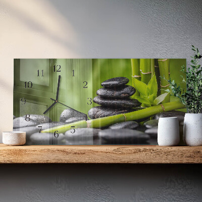 Téglalap alakú vízszintes üvegóra Meditációs kövek