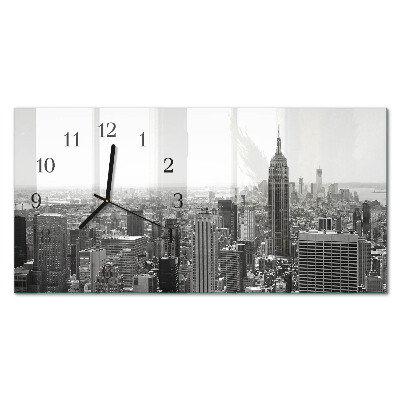 Négyszögletes üvegóra vízszintesen New York Manhattan